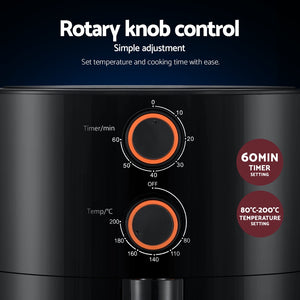 Air Fryer | 4L | Knob Control | 1500W
