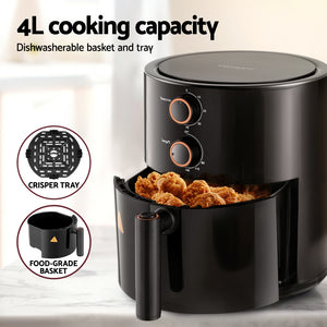 Air Fryer | 4L | Knob Control | 1500W