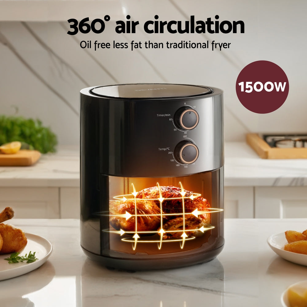 Air Fryer | 4L | Knob Control | 1500W