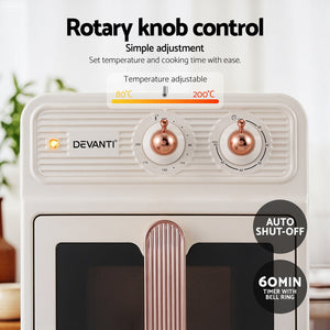 Air Fryer | 6L | 1700W | Knob Control | Cream