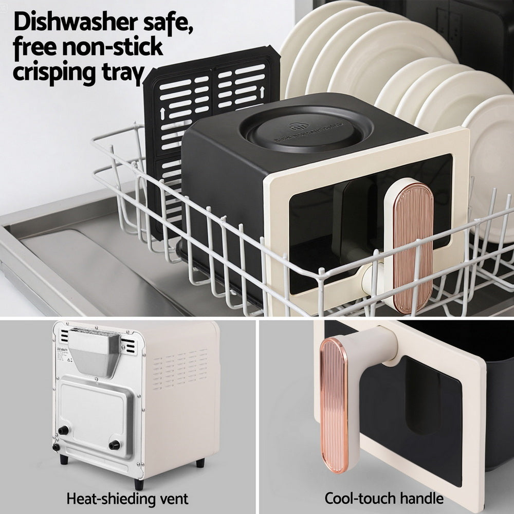 Air Fryer | 6L | 1700W | Knob Control | Cream