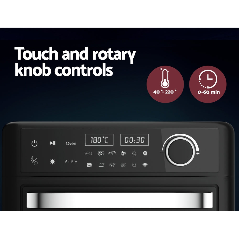 Devanti Air Fryer | 15L | LCD Fryers Oven