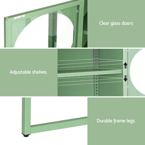 ArtissIn Buffet Sideboard Metal Cabinet - ELLA Green
