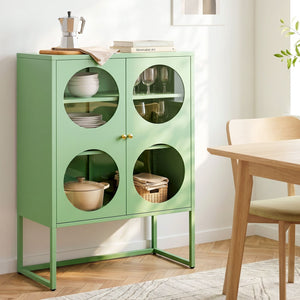 ArtissIn Buffet Sideboard Metal Cabinet - ELLA Green