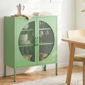 ArtissIn Buffet Sideboard Metal Cabinet - ELSA Green