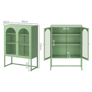 ArtissIn Buffet Sideboard Metal Cabinet - ELMA Green