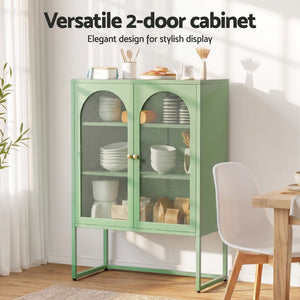 ArtissIn Buffet Sideboard Metal Cabinet - ELMA Green
