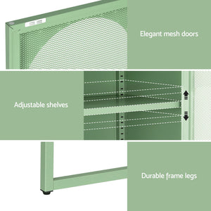 ArtissIn Buffet Sideboard Metal Cabinet - ELMA Green