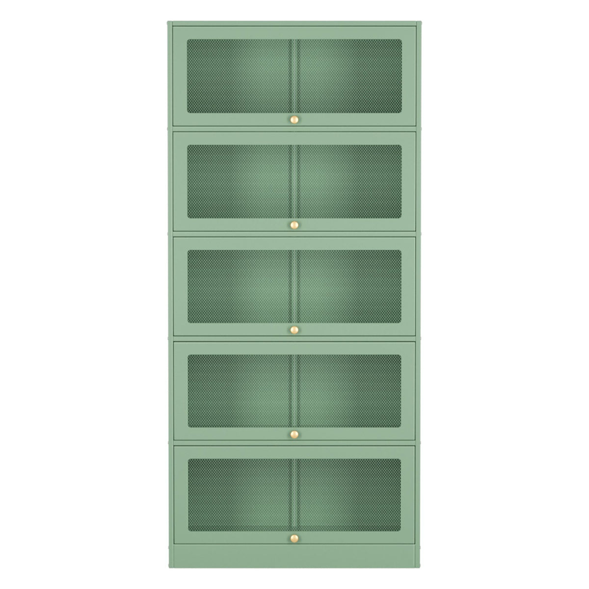 ArtissIn Buffet Sideboard Cupboard Cabinet Storage Mesh Doors Metal Green ELIA