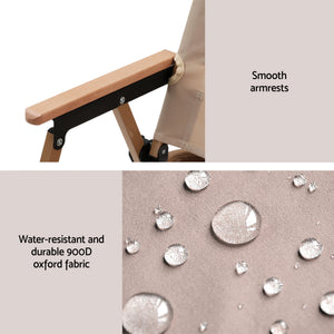 3pc Camping Table & Chair Set | Folding Aluminium | Portable Picnic Outdoor