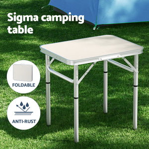 3pc Camping Table Chair Set | Folding Aluminium Picnic Set | Portable