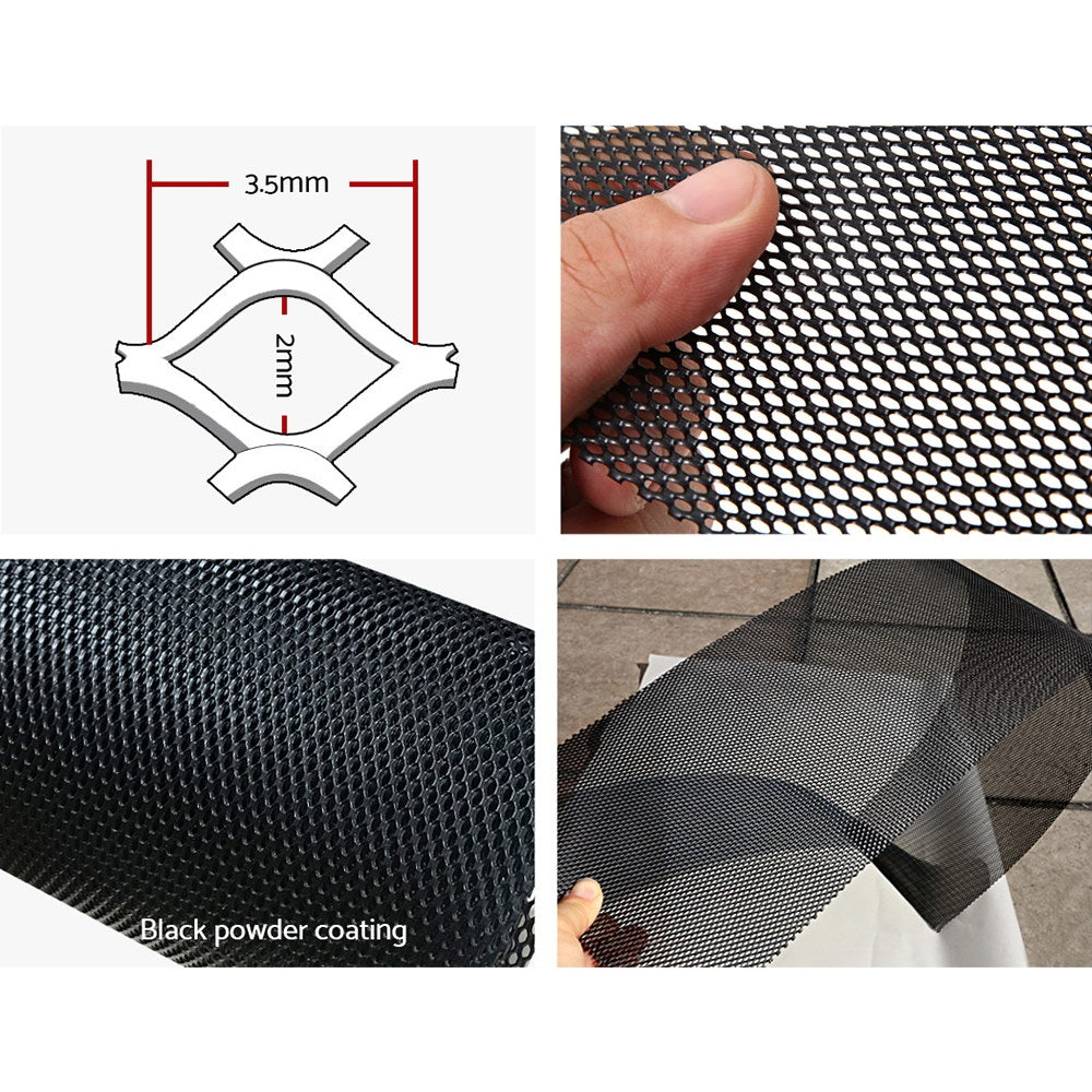 Gardeon Gutter Guard | Aluminium Mesh | 30M | 100x20cm | Black