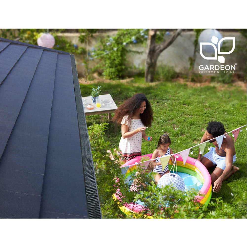 Gardeon Gutter Guard | Aluminium Mesh | 60M | 100x20cm | Black