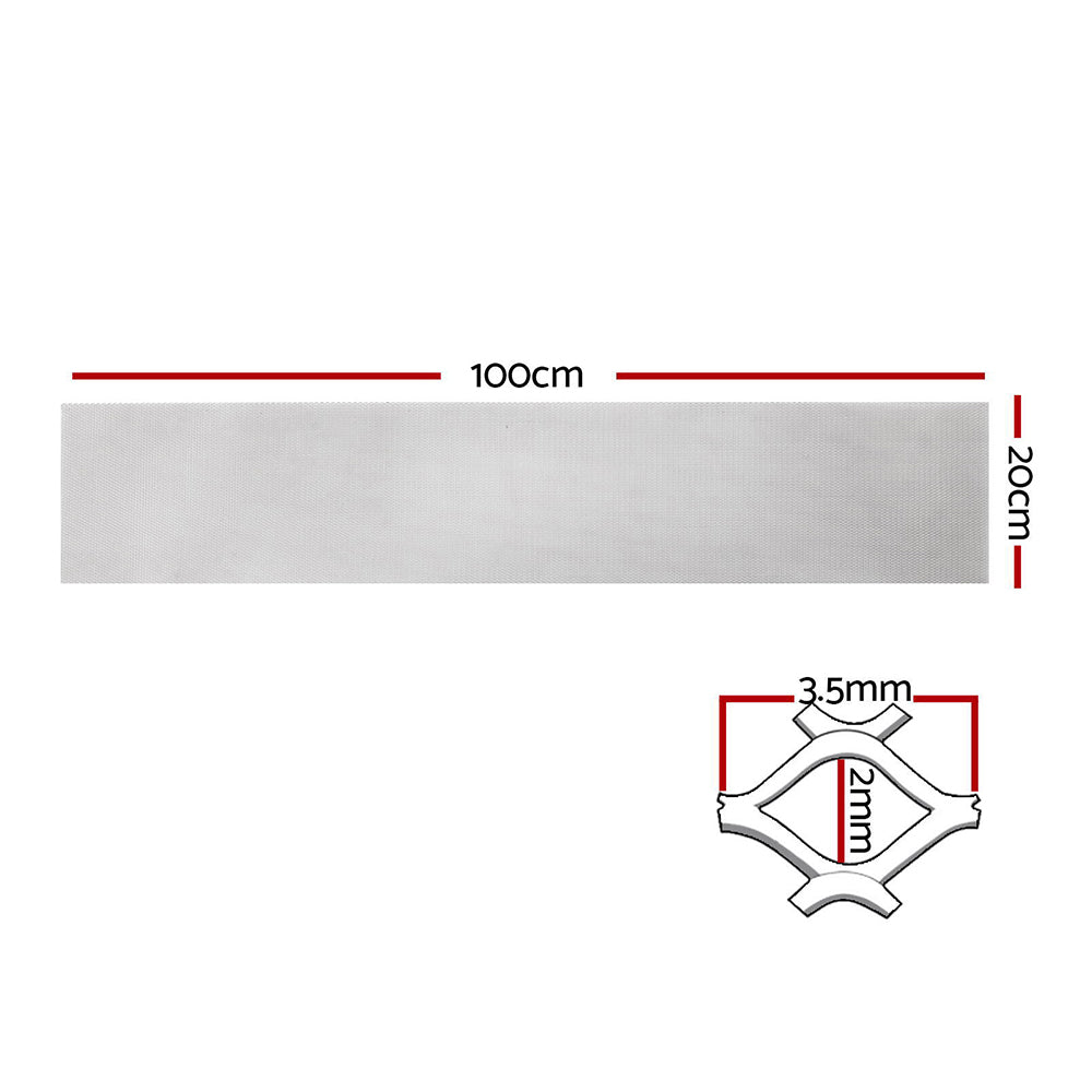 Gardeon Gutter Guard | Aluminium Mesh | 60M | 100x20cm | Silver
