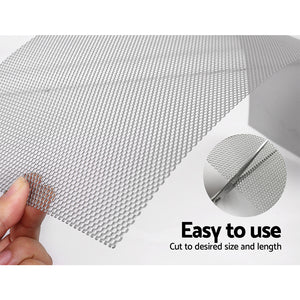 Gardeon Gutter Guard | Aluminium Mesh | 60M | 100x20cm | Silver