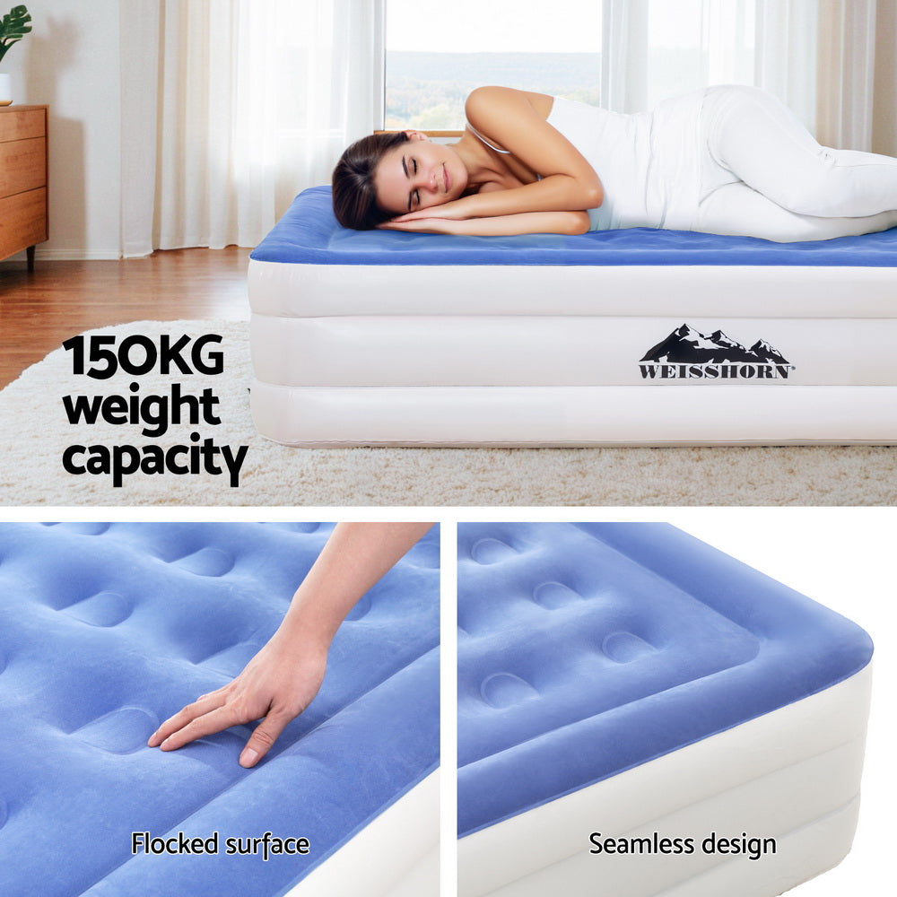 Air Mattress Single | 46cm Inflatable Cube Airbed