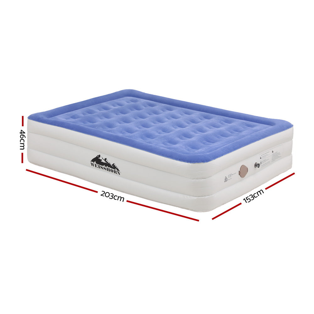 Air Mattress Queen | 46cm Inflatable Cube Bed
