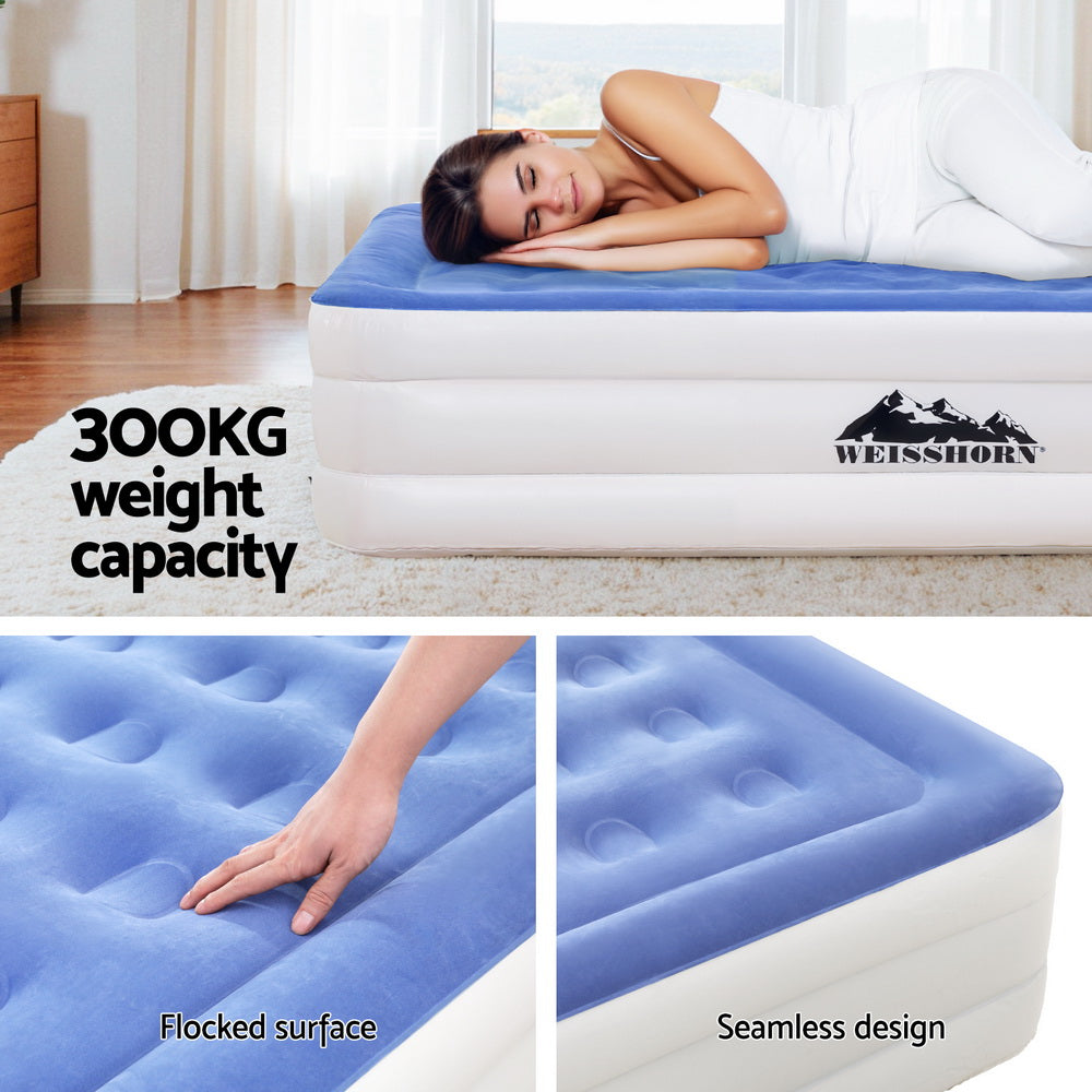 Air Mattress Queen | 46cm Inflatable Cube Bed