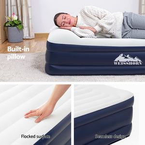 Air Mattress Single | Inflatable Bed | 46cm | Grey