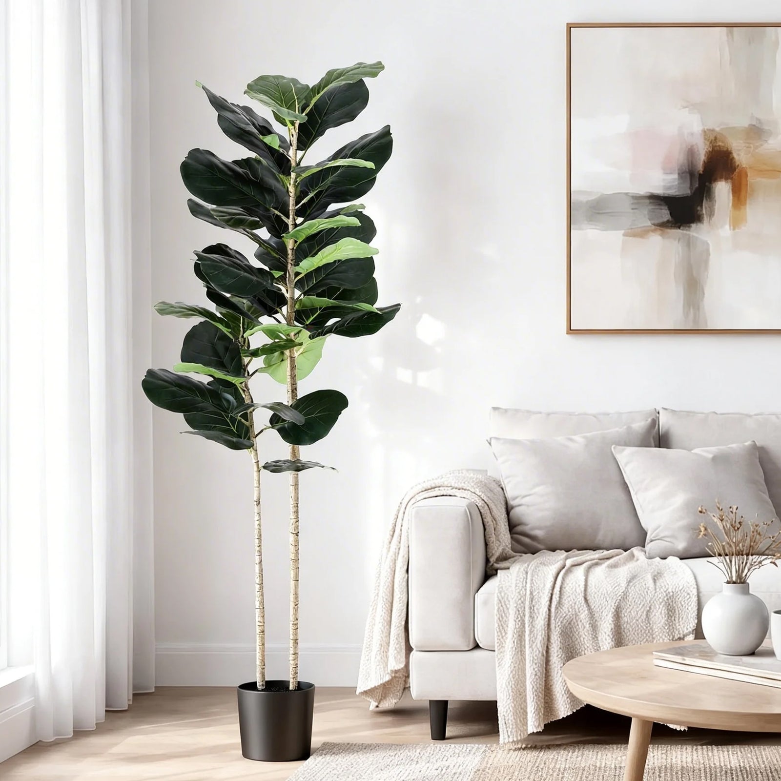 Artificial Fiddle Leaf Fig Tree | 150cm | Indoor Faux Plant