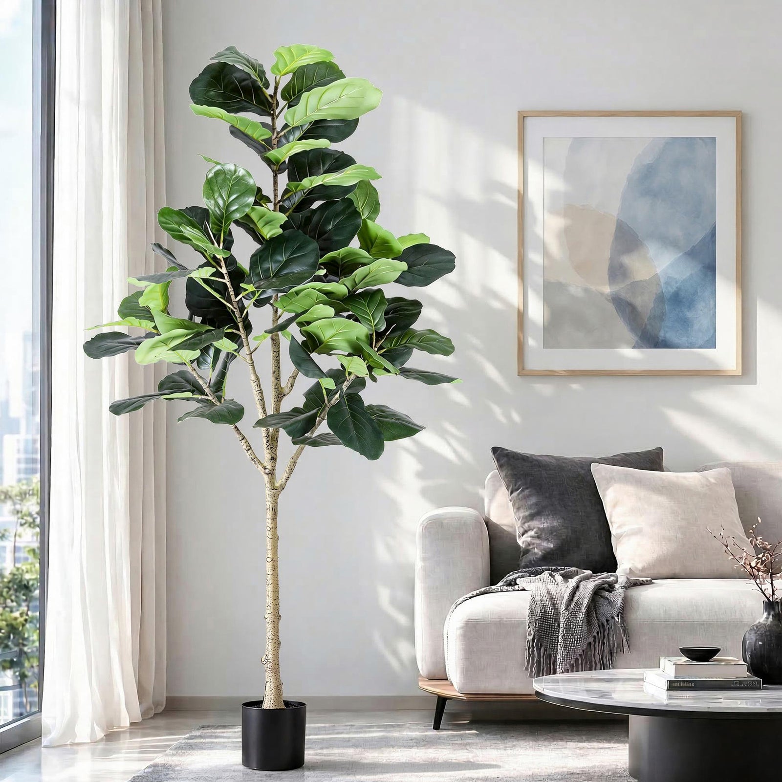 Artificial Fiddle Leaf Fig Tree | 180cm | Indoor Faux Plant