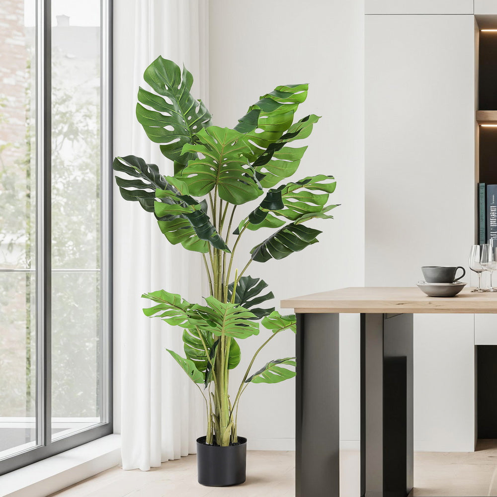Artificial Monstera Tree 140cm | Lifelike Faux Plant | Indoor Decor
