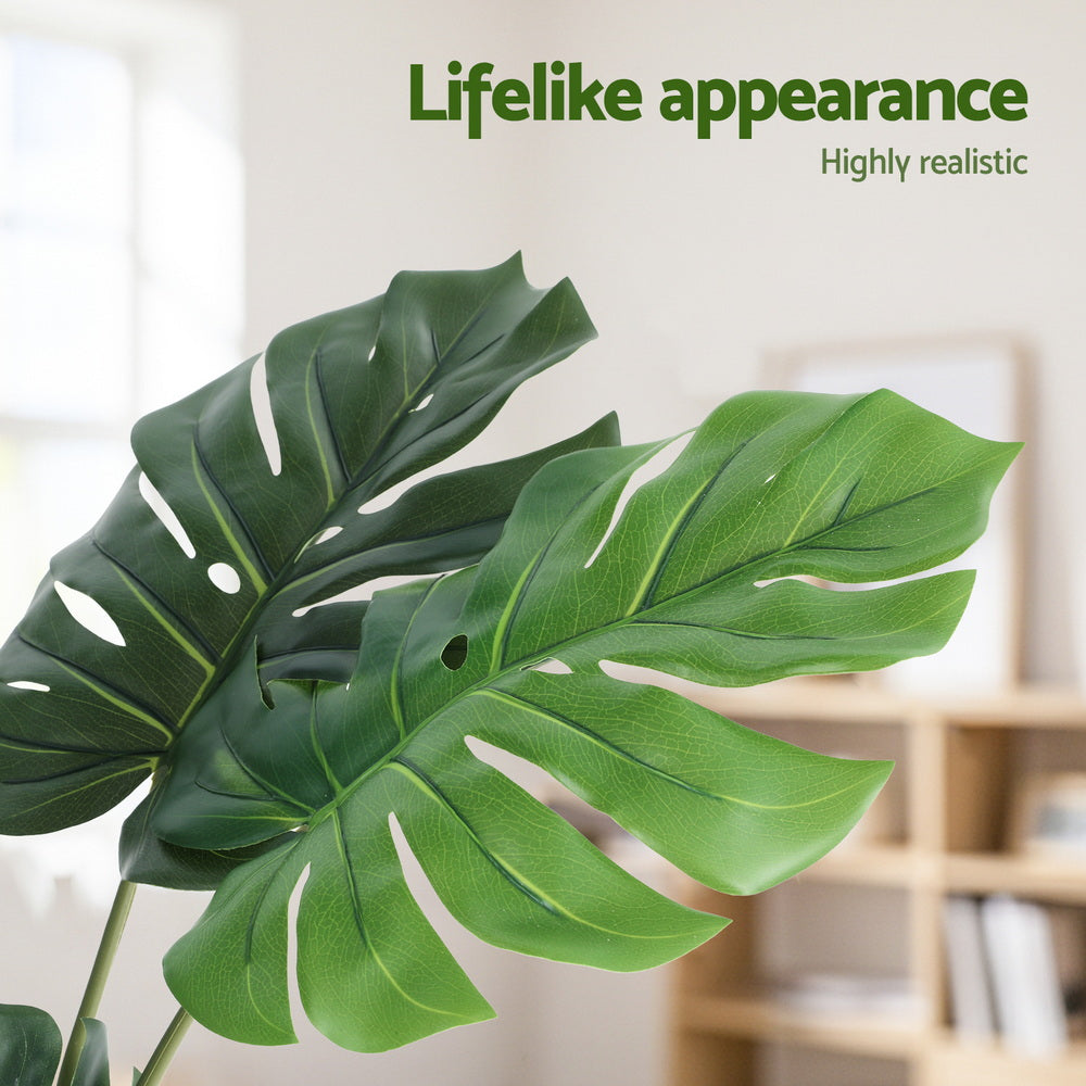Artificial Monstera Tree 140cm | Lifelike Faux Plant | Indoor Decor