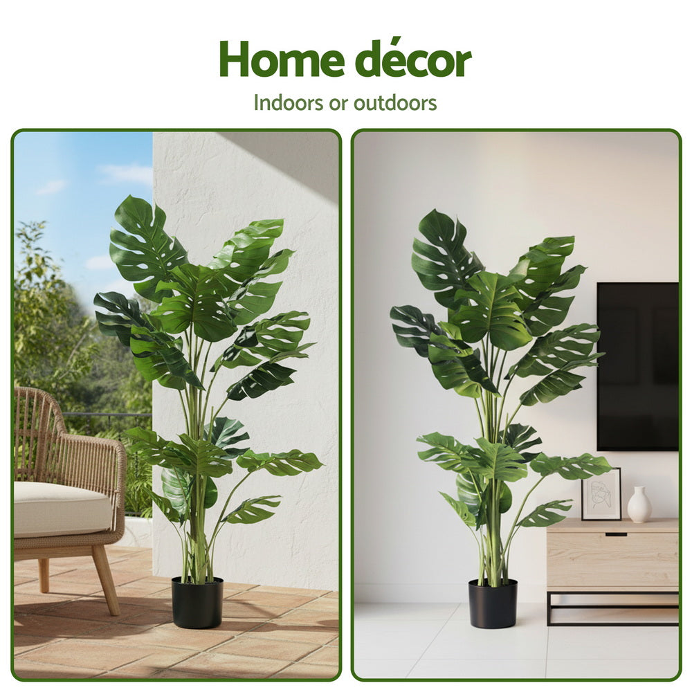 Artificial Monstera Tree 140cm | Lifelike Faux Plant | Indoor Decor