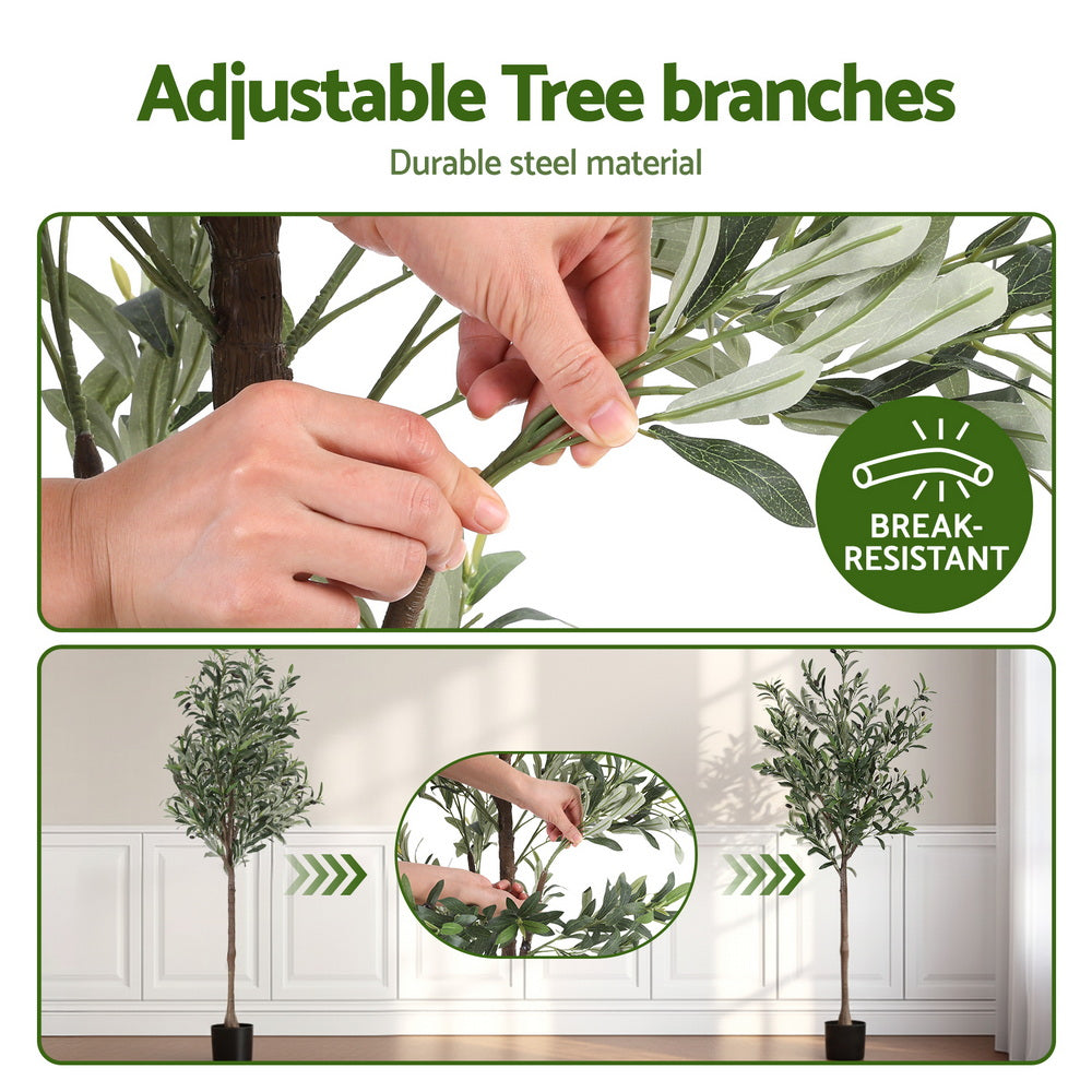 Artificial Olive Tree 155cm | Lifelike Faux Plant | Indoor Decor