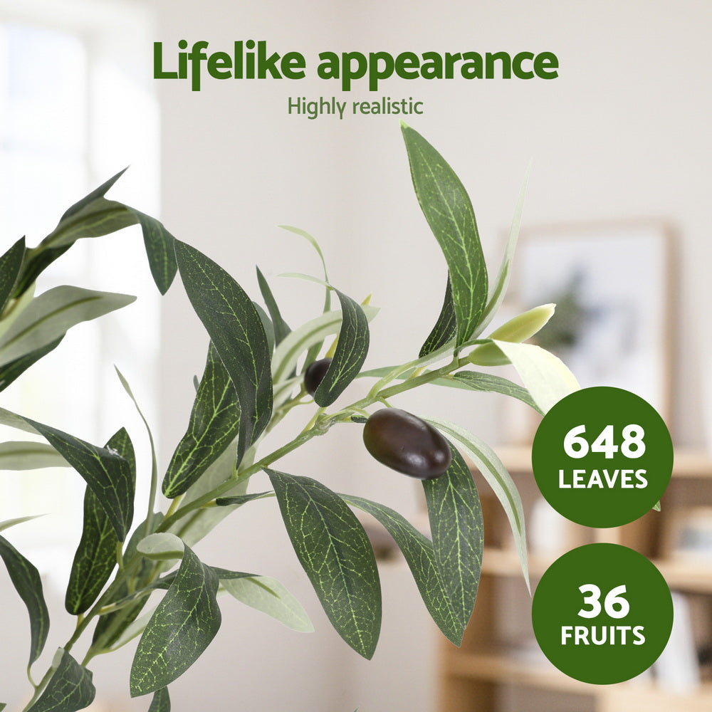 Artificial Olive Tree 155cm | Lifelike Faux Plant | Indoor Decor