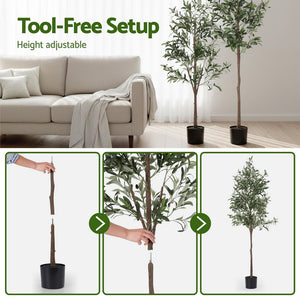 Artificial Olive Tree 180cm | Lifelike Faux Plant | Indoor Decor | 1.8m