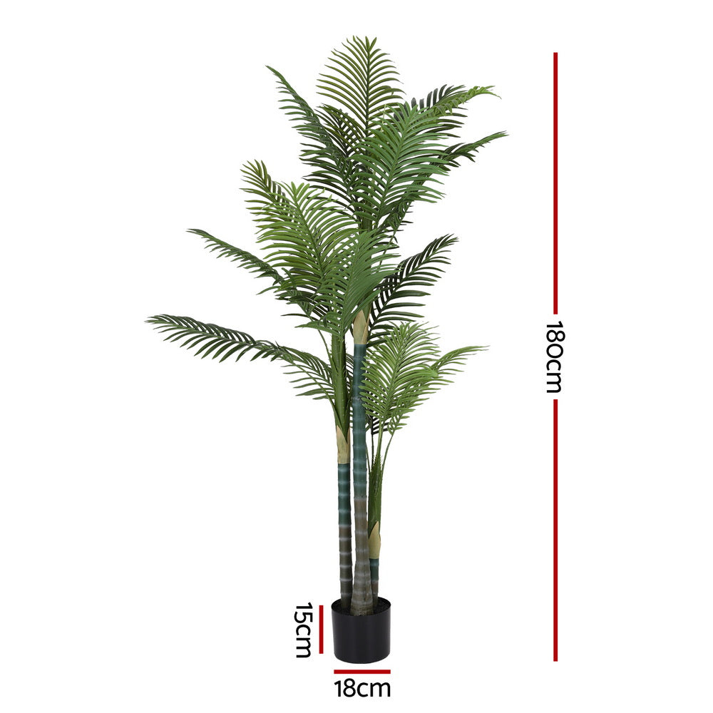 Artificial Palm Tree 180cm | Lifelike Faux Plant | Indoor Decor | 1.8m