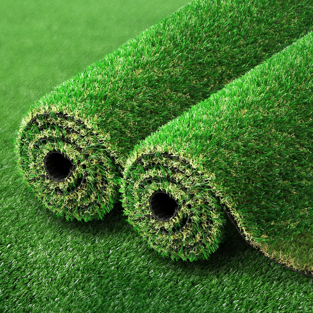 Primeturf Artificial Grass | 20SQM | 30mm | Synthetic Fake Lawn Turf | Plastic Plant | 4-coloured | 2mx5m