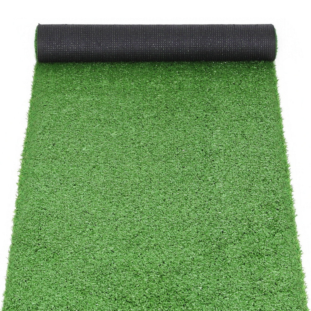 Artificial Grass Mat Set | 2 Rolls | 15mm Pile | 50cm x 2m | Indoor/Outdoor | Drainage Holes