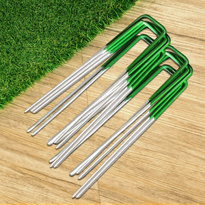 Prime Turf Artificial Grass Pins | 50pcs Synthetic Pegs + Joining Tape | Weed Mat for Fake Lawn