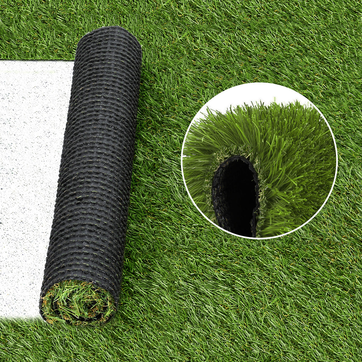 Primeturf Artificial Grass | 30mm | 2mx5m | 30SQM | Synthetic Fake Lawn Turf | Plastic Plant | 4-coloured