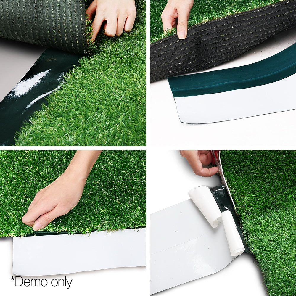 Primeturf Artificial Grass | 15cmx20m | Synthetic Self Adhesive Turf | Joining Tape | Weed Mat