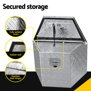 Aluminium Ute Tool Box | Storage Lock Box | Ute Trailer Vehicle Truck