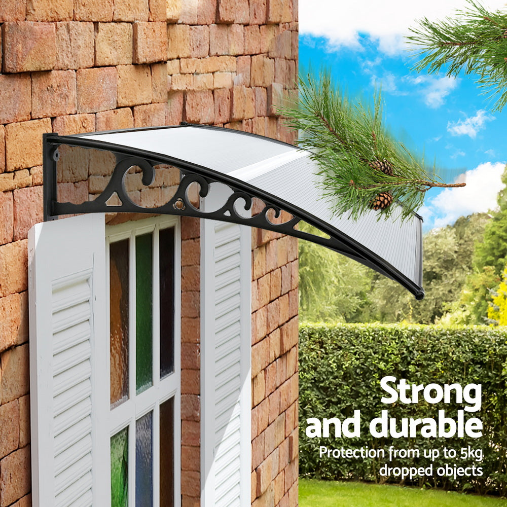 Window Door Awning | 0.8 x 1.0m | Transparent Canopy