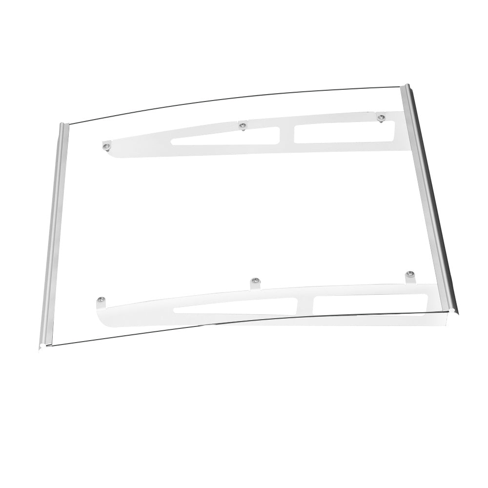 Instahut | Window Door Awning Canopy | 1mx1m | Transparent Solid Sheet | Aluminum Frame