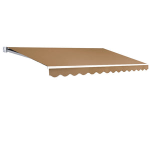 Instahut | Retractable Folding Arm Awning | Manual Sunshade | 4Mx2.5M | Beige