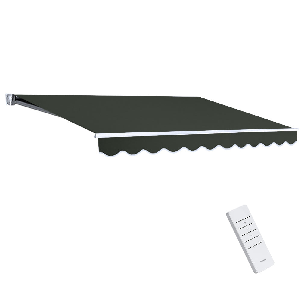 Retractable Folding Arm Awning | Motorised Sunshade | 2.5Mx2M | Grey