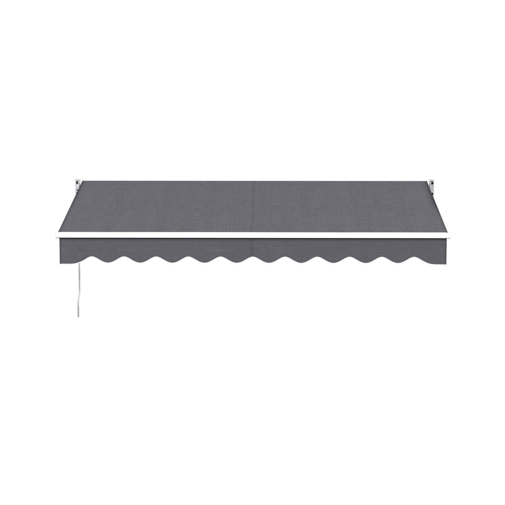 Motorised Retractable Awning | 3.0m x 2.0m | Folding Arm Sunshade | Grey
