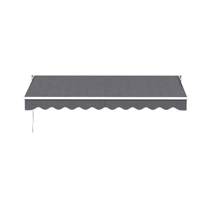 Motorised Retractable Awning | 3.0m x 2.0m | Folding Arm Sunshade | Grey