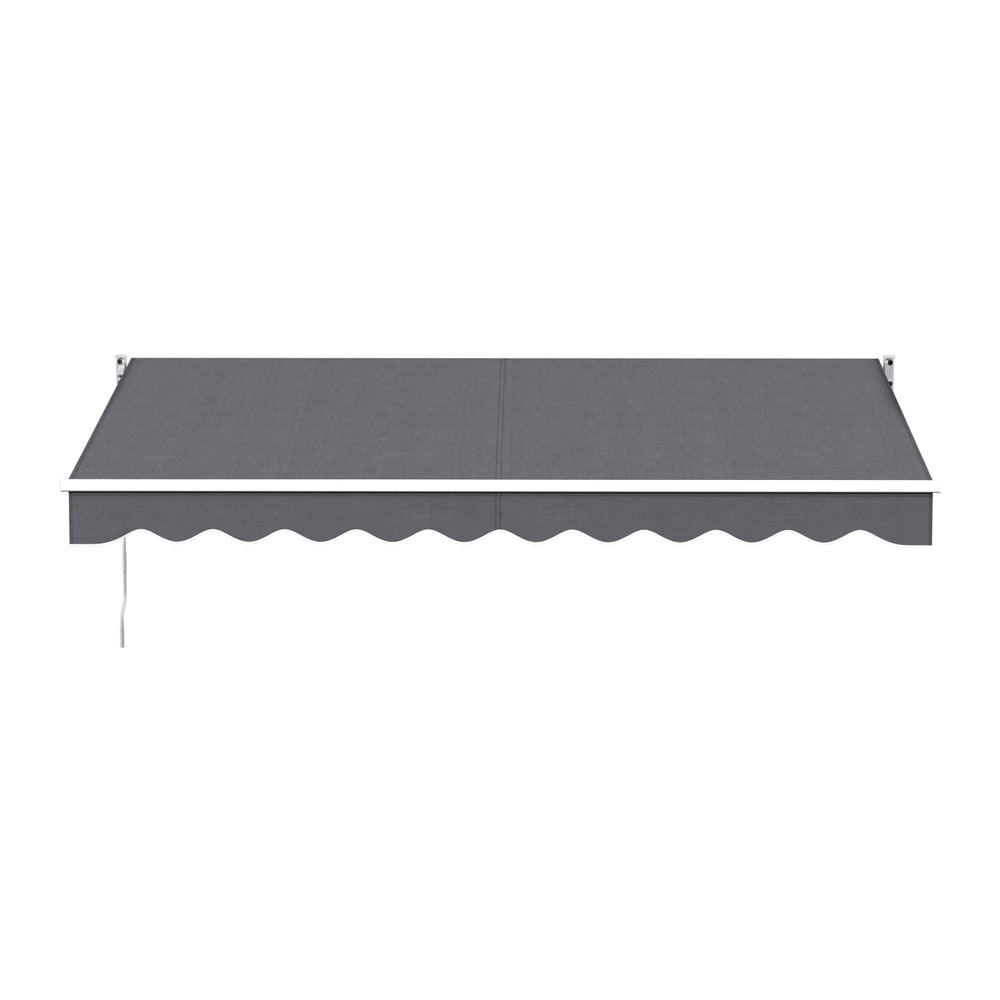 Motorised Folding Arm Awning | 3.5m x 2.5m | Retractable Sunshade | Grey
