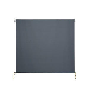 Outdoor Blinds | Blackout Roll Down Awning | Window Shade | 2.4x2.5M | Grey