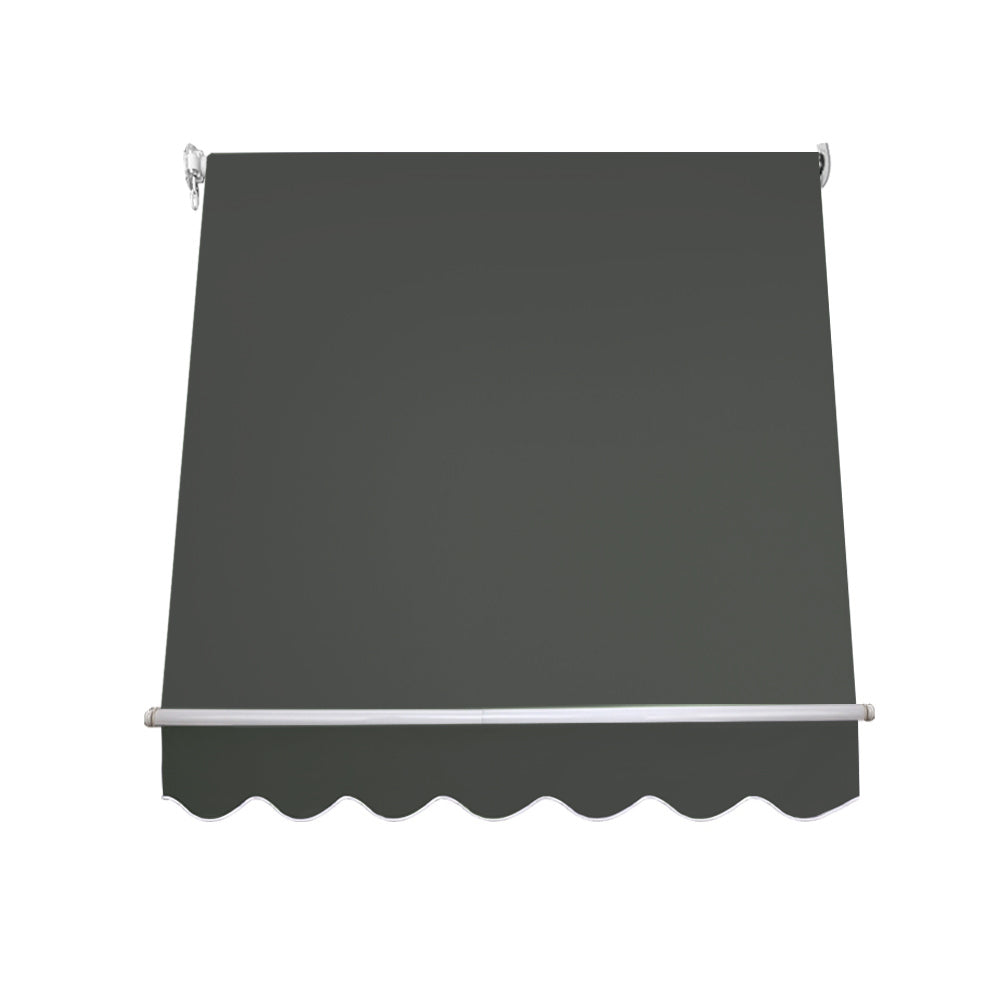 Window Fixed Pivot Arm Awning | Outdoor Blinds | Retractable Canopy | 1.5x2.1M