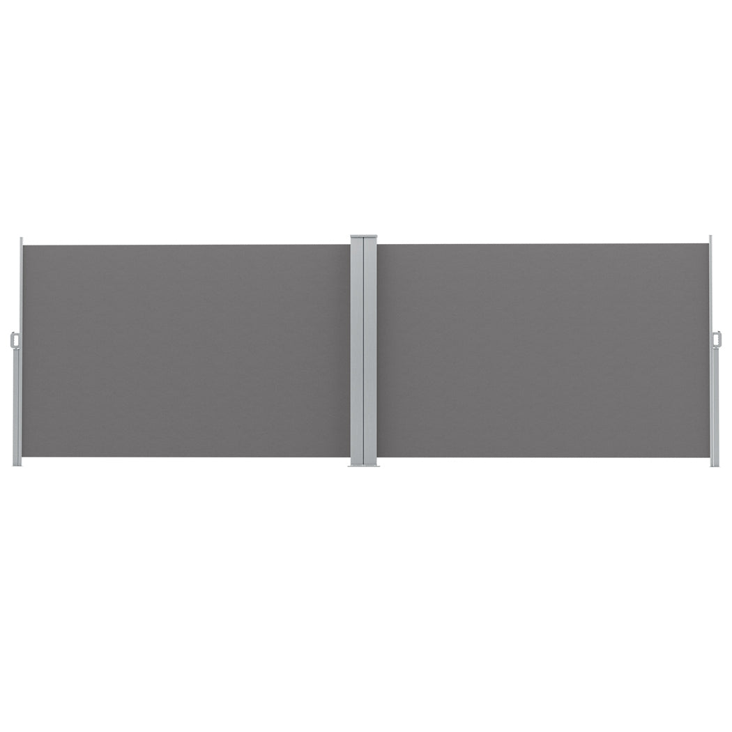 Instahut | Side Awning | Sun Shade Outdoor Retractable Privacy Screen | 1.8X6M | Grey