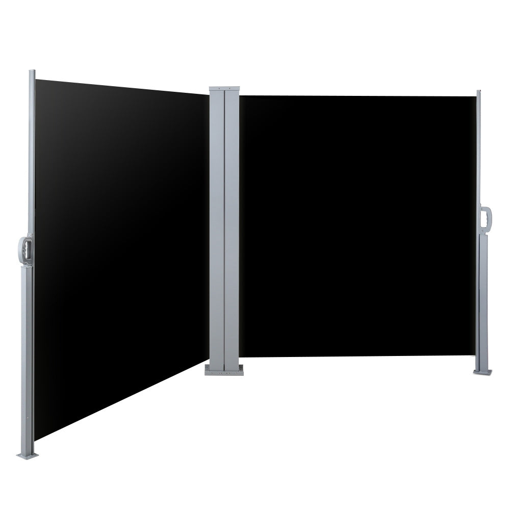 Side Awning | Outdoor Blinds | Sun Shade | Retractable Screen | 2x6M | BK