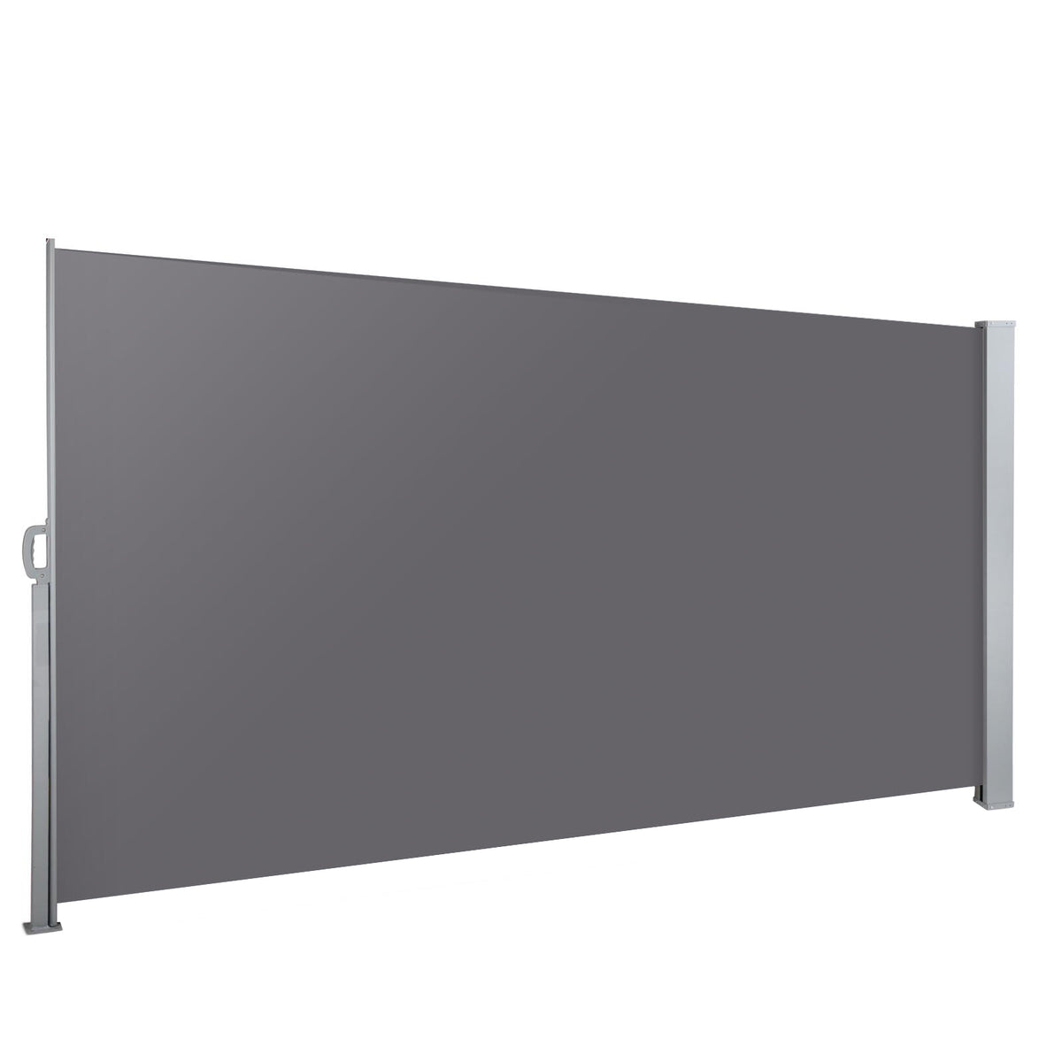 Side Awning Sun Shade | Outdoor Blinds | Retractable Screen | 1.4x3M | Grey